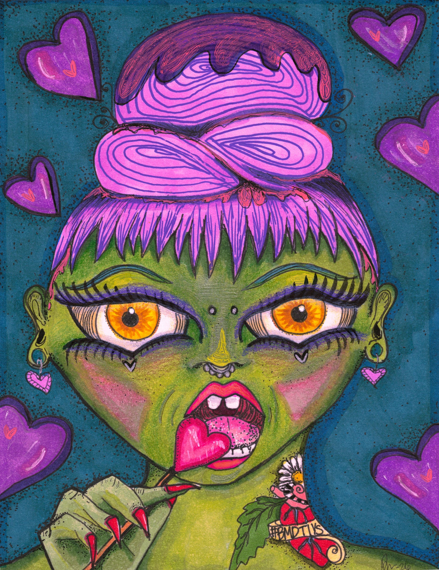 Lollie + Small Mystery Sticker!- 5" x 7" print