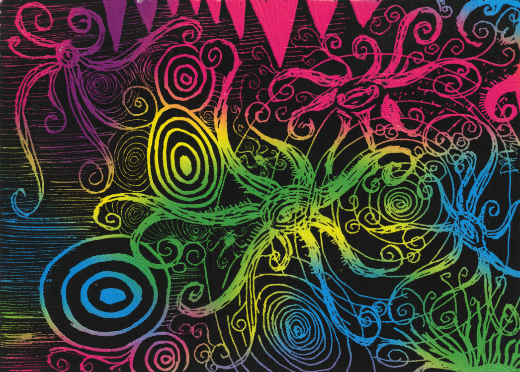 Mini Art Card-Basket Starfish Duo
