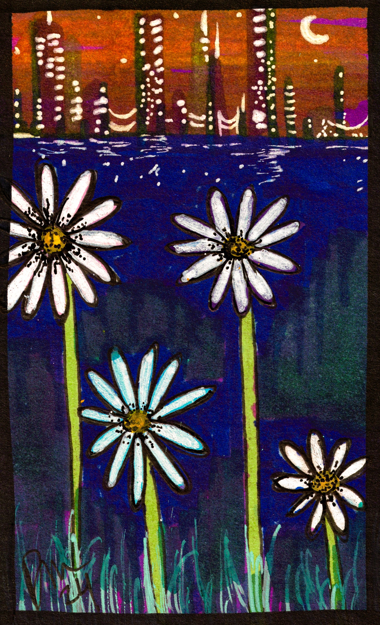 Mini Art Card-Daisy City