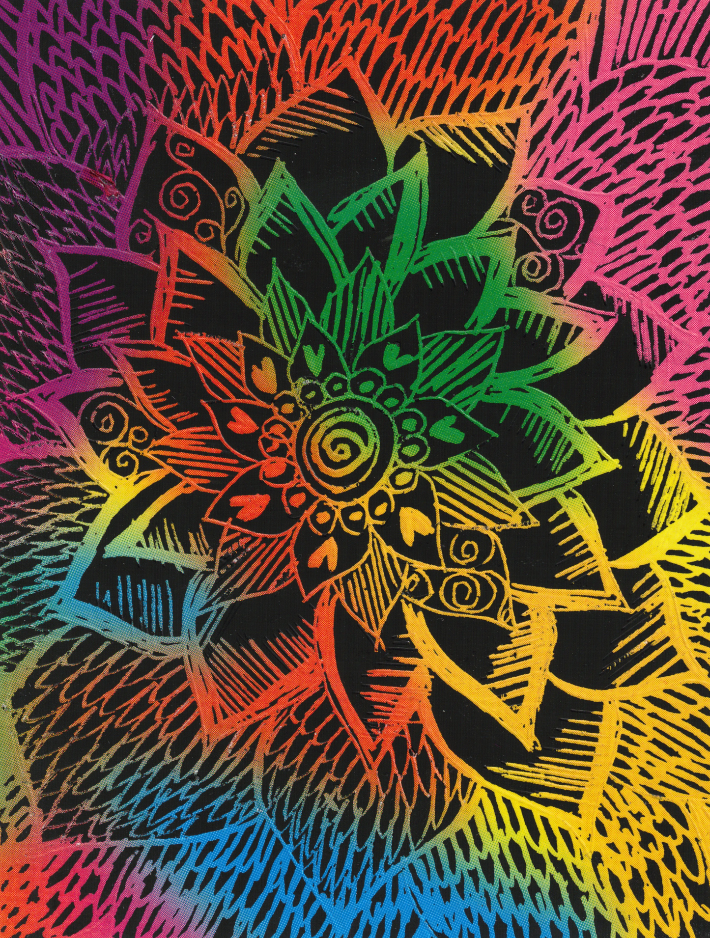 Mini Art Card-Petal Dance #2