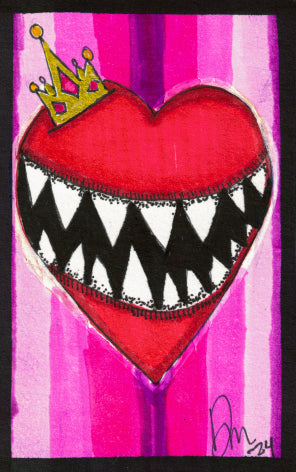 Heart Queen+ Sticker!-5.5" x 8.5"