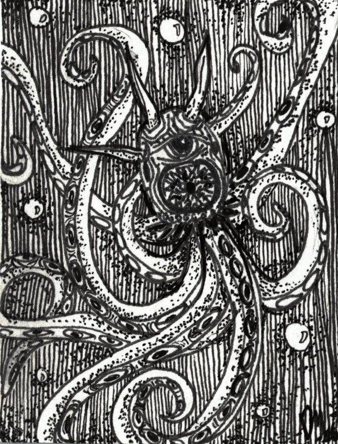 Mini Art Card-Indigo #2