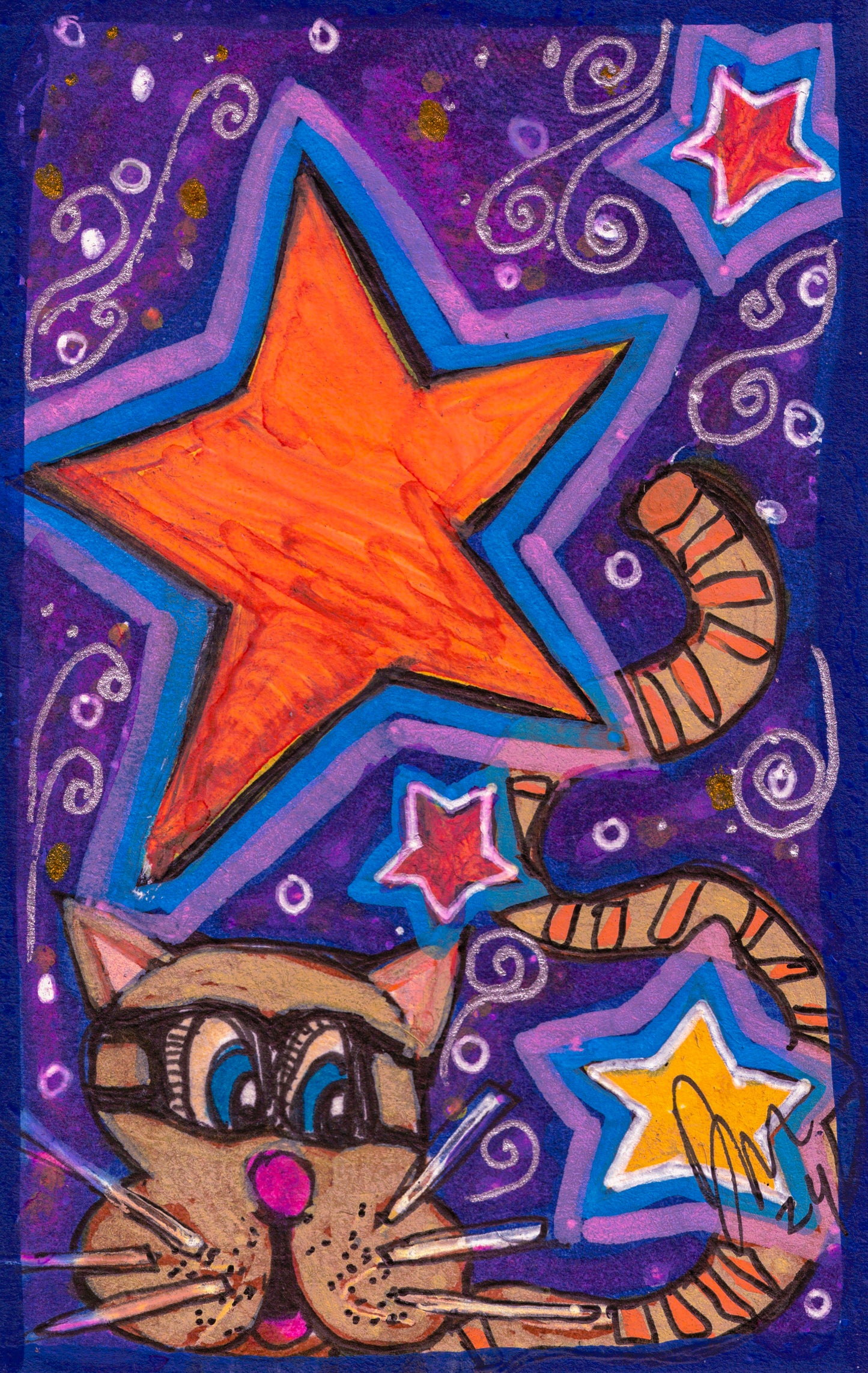 Mini Art Card-Cat Burglar