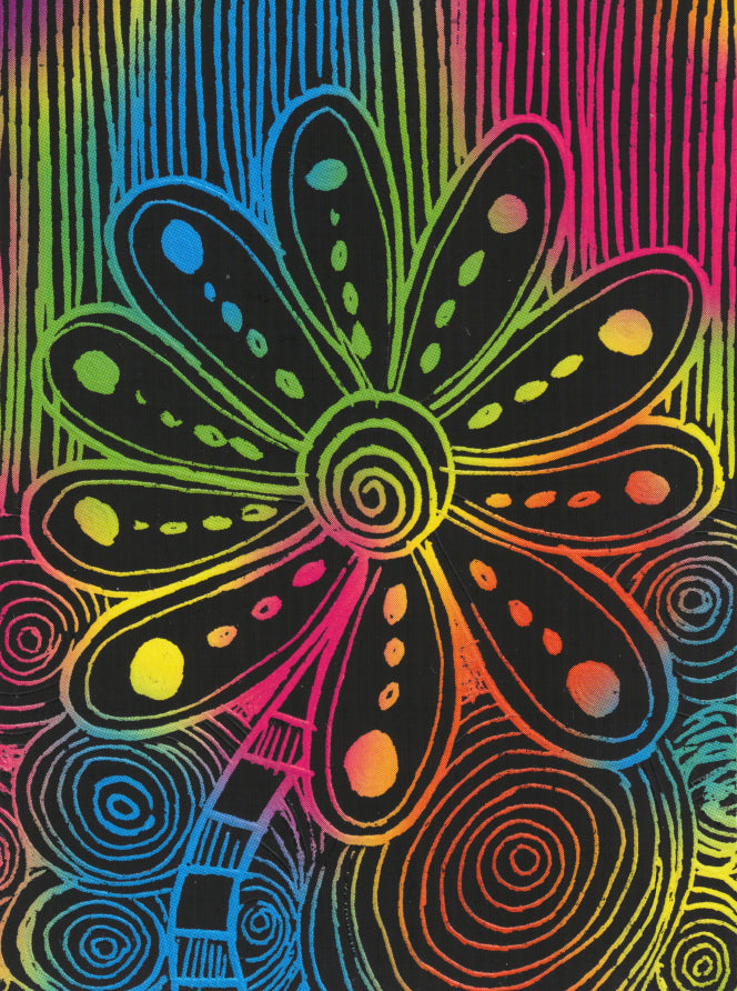 Mini Art Card-Flower Trip #1