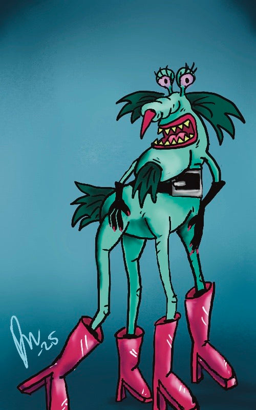 The Gromble in Kinky Boots- 5" x 7"