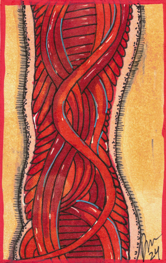 Mini Art Card-Epidermis is Showing