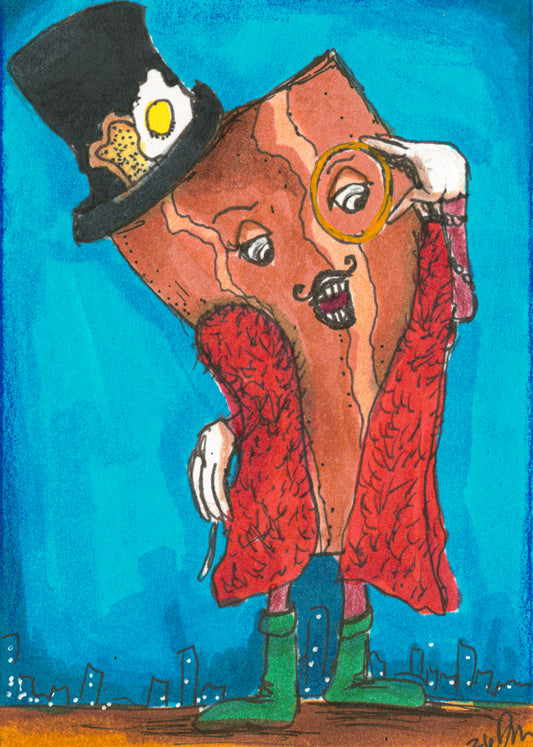 Good Day Bacon-Mini Art Card